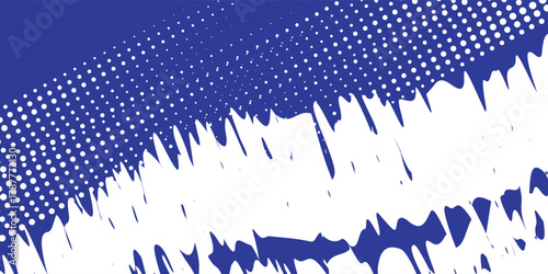 Dots halftone blue and dark blue color pattern gradient grunge texture background. Dots pop art sport style vector illustration. Vector grunge halftone abstract.Dots texture background.