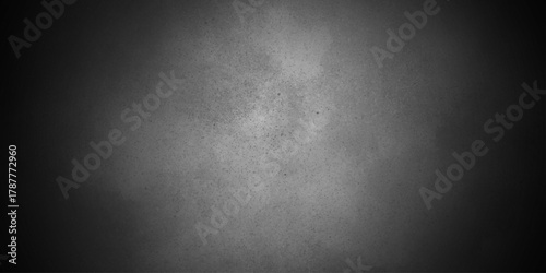 Abstract black concrete wall background. black grunge texture for design. Abstract gray grunge cement wall texture background with vignette dark, gray concrete texture for interior design.