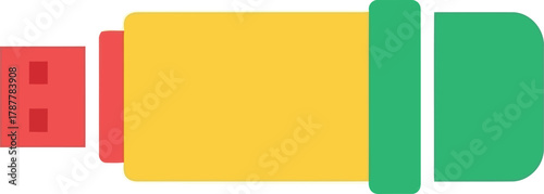 Modern usb flash drive icon data storage technology