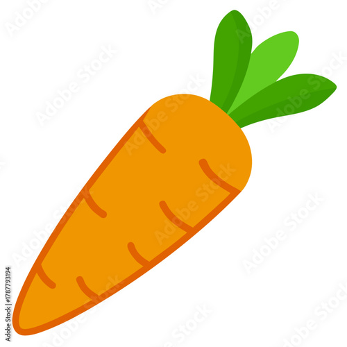 vector illustration of a carrot