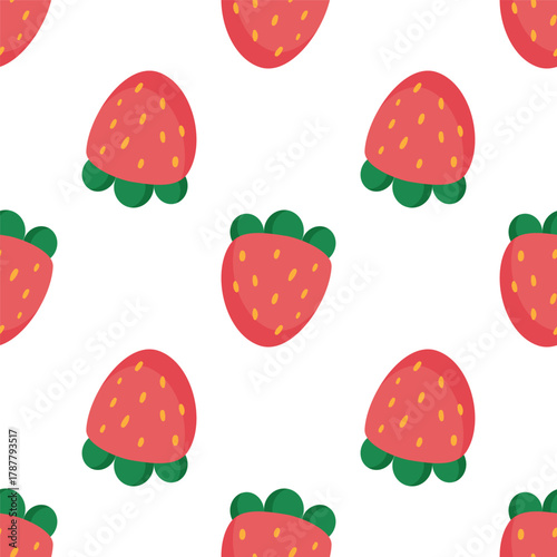 Strawberry summer coquette patterns set. A simple and cute print for kids
