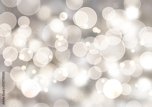 Elegant Christmas background with golden bokeh lights design 
