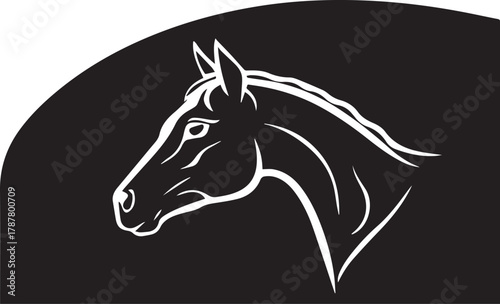 horse head silhouette