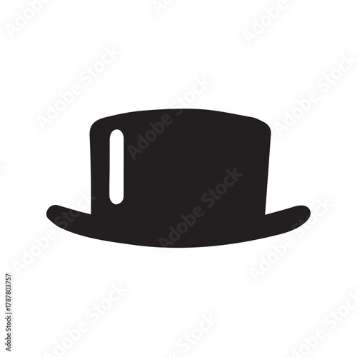 black hat vector illustration