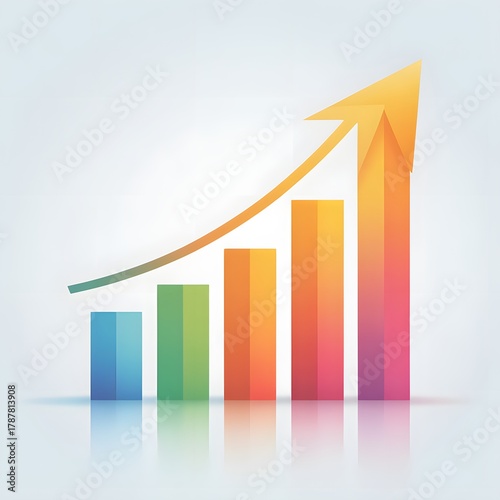 Financial graph with growing chart arrow indicating success Free Download Financial graph with growing chart arrow indicating success - GFXLoad