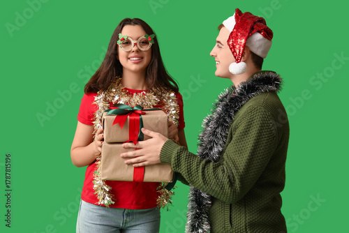 Young couple with Christmas...
