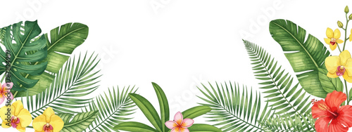 Tropical Watercolor  Background