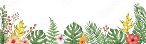 Tropical Plants Watercolor