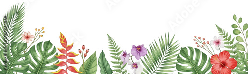 Tropical Plants in Watercolor