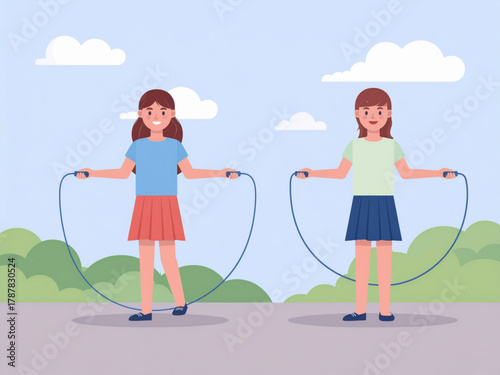 two women exercising with dumbbells