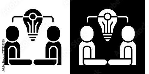 Creativity  Icon Set White Style Collection