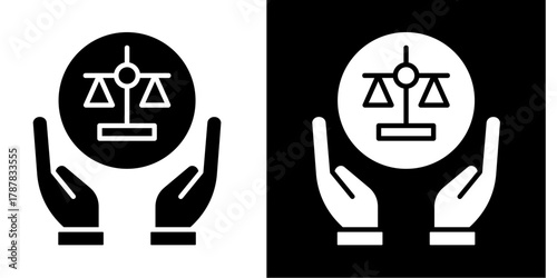 Fairness  Icon Set White Style Collection