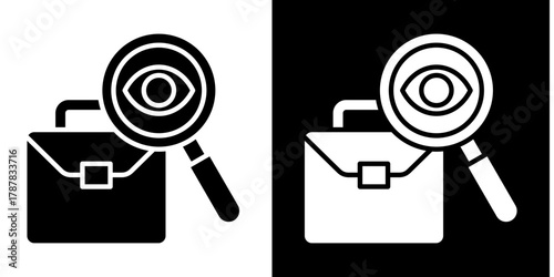 Transparency In Business  Icon Set White Style Collection