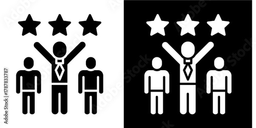 Inclusive Leadership  Icon Set White Style Collection