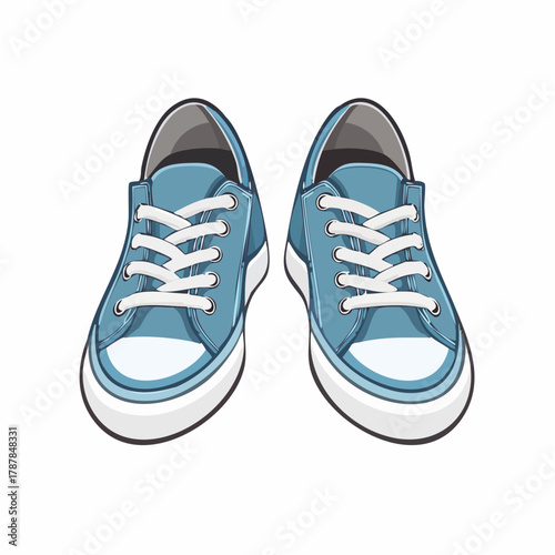 Pair of canvas sneakers