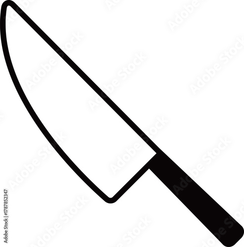 包丁のアイコン　モノトーン