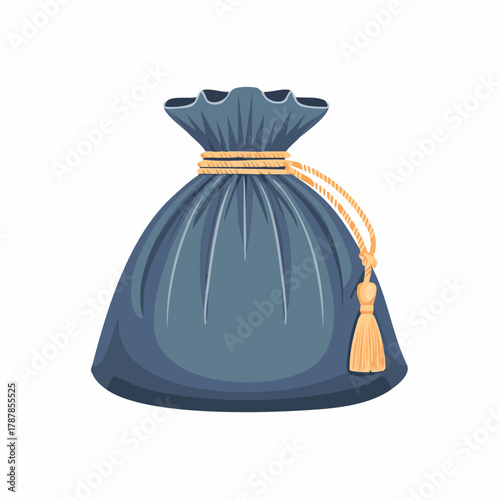 Fabric pouch with drawstring