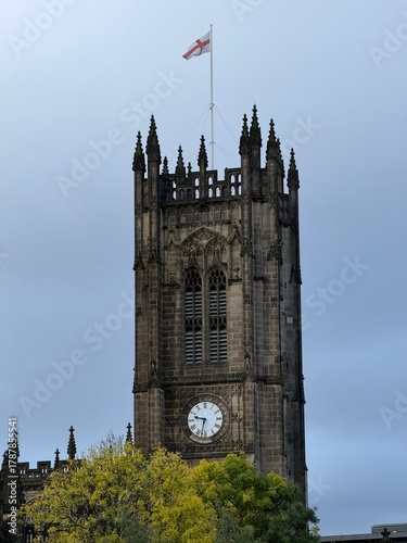 Buildings and landmarks in Manchester city centre. Manchester England. 