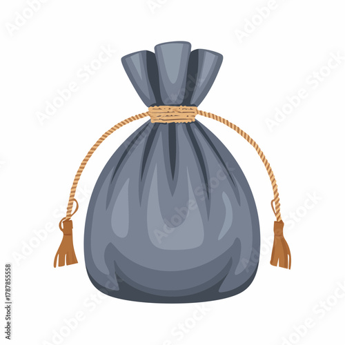 Fabric pouch with drawstring