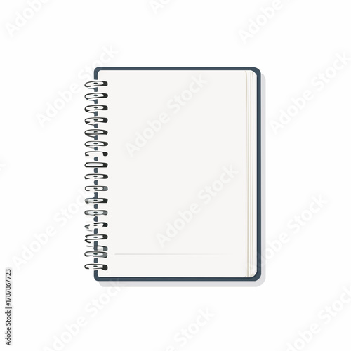 Paper notebook with spiral binding