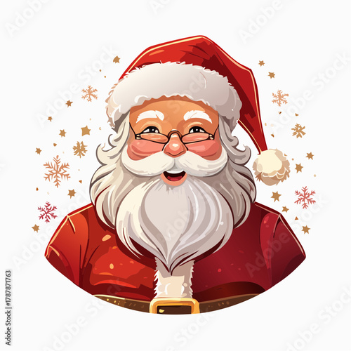 Weihnachtsmann - Cartoon Comic Stil