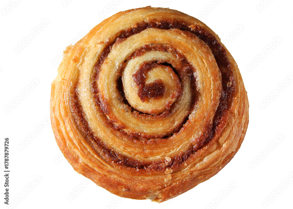 Φωτογραφία isolated fresh tasty cinnamon bun