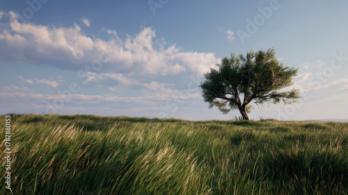 Fototapeta Naklejka Na Ścianę i Meble -  Fresh vegetation in a meadow