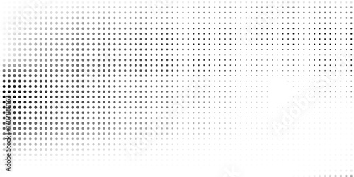 Grunge dotted halftone gradient background. Faded grit noise texture. White and black wallpaper. abstract nice