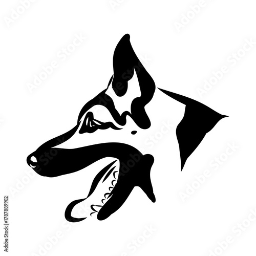 Eastern European shepherd, vector sketch