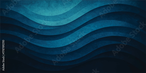 Futuristic digital abstraction: flowing blue wave lines create an abstract motion pattern background, ideal for modern design wallpaper