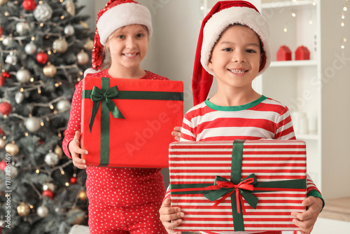 Cute happy little children ...