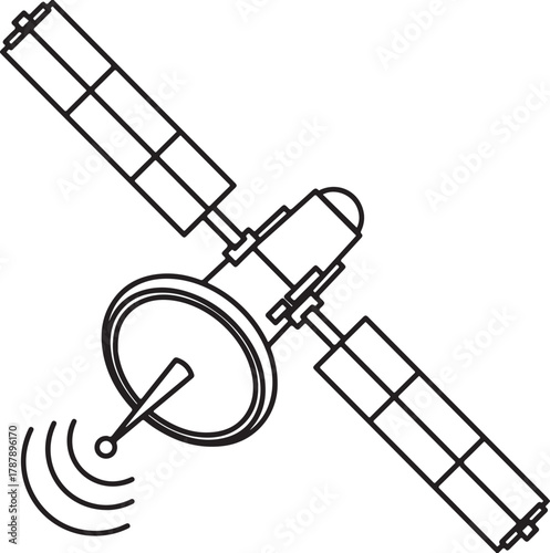 Black medical syringe illustration vector icon isolated on white background