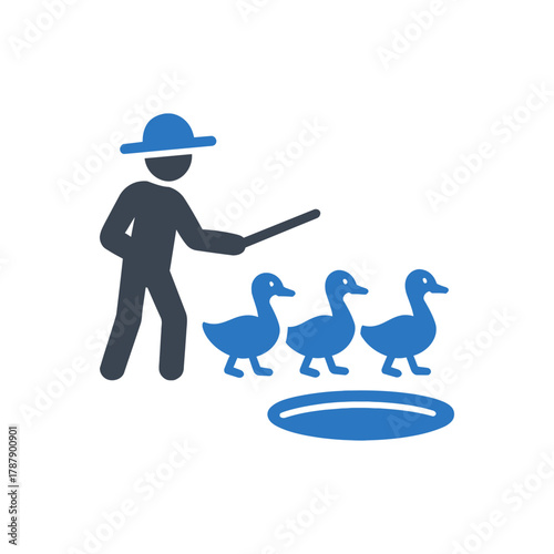 Farmer Herding Ducks icon