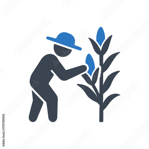 Farmer Harvesting Corn icon