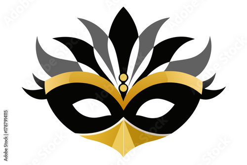carnival mask vector illustration