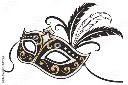 carnival mask vector illustration