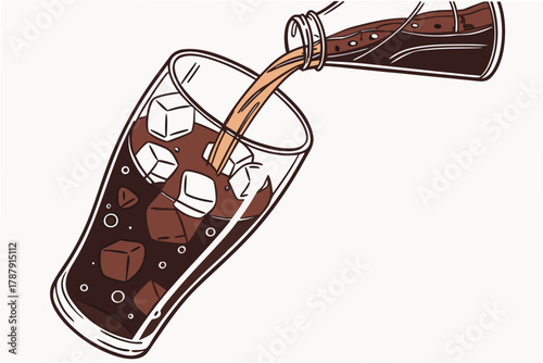 hand drawn illustration of a dna