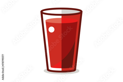 glass of red juice