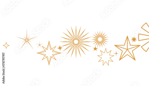 golden snowflake vector, silver star on white background, gold star on white background, golden star on white background, Gold stars border, Christmas decoration, New Year banner