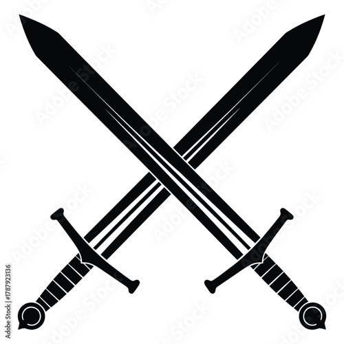 two crossed swords