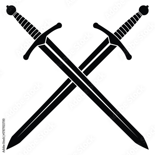 two crossed swords