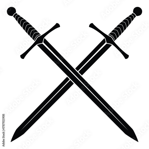 two crossed swords