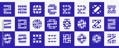 Modern company abstract initial letter Z logo set