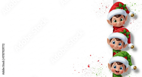 The elves are peeking 