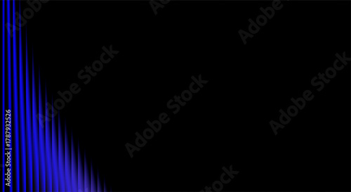 Abstract blue light streaks against a dark background