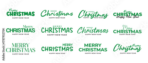 Merry Christmas text for greetings. Merry Christmas text for social media posts and celebrations. Perfect for minimalist and elegant designs.