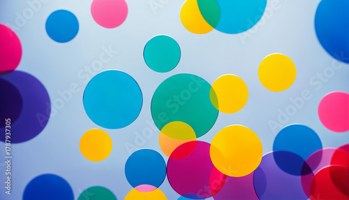 colorful transparent circle...