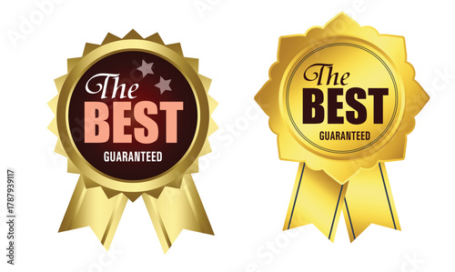 Premium Label ,Badge Vector Set, Best Seller Seal, Award Emblem, Certified Stamp, and Luxury Product Guarantee Design,the best guarantee