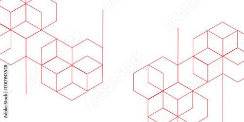 Geometric abstract hexagon technology background.. Abstract honeycomb background.. Vector illustration of hexagons pattern, Creative idea for medical technology or science design.