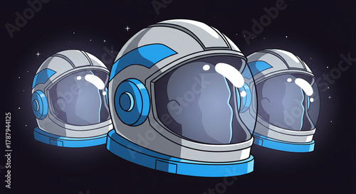 Space Explorer Helmets Set